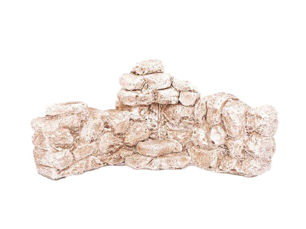 Accessorio per presepe muro pietra angolo in gesso 15xh.6cm