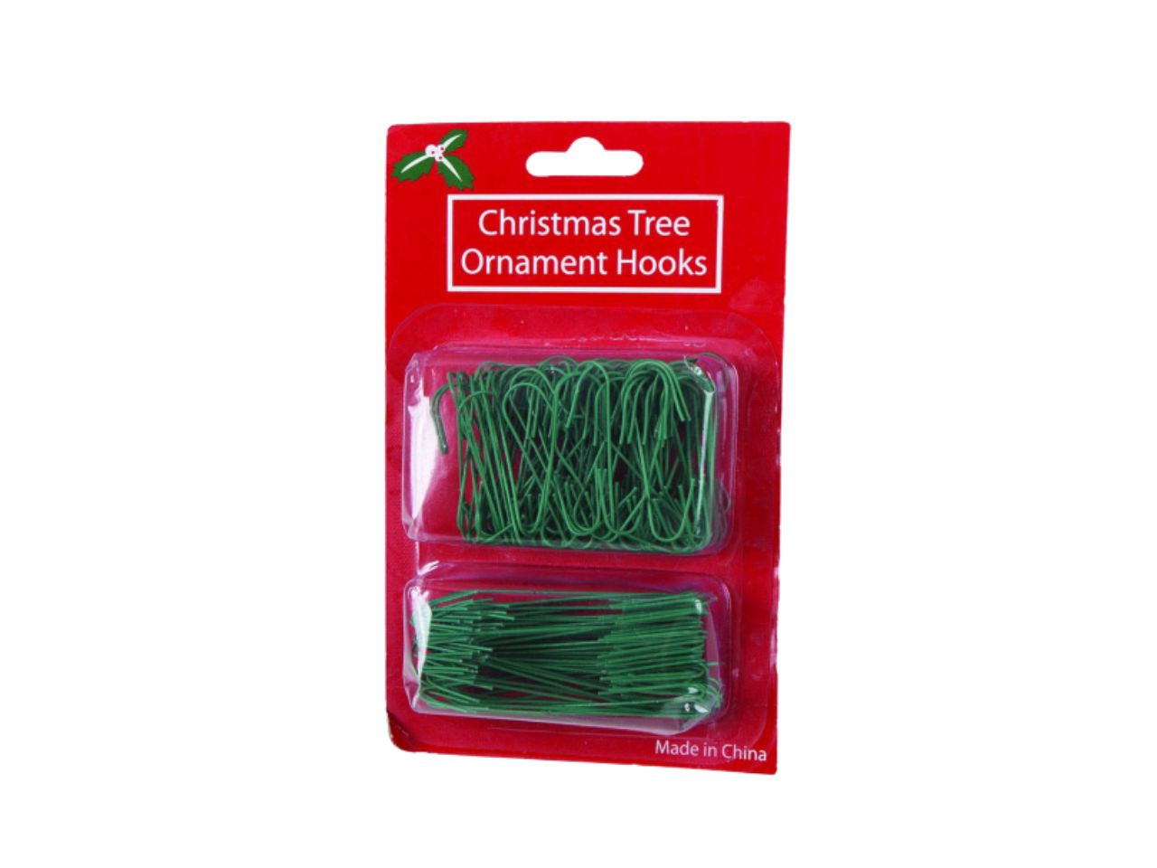 Ganci per palline in metallo in confezione da 150 pezzi verdi misure 4cm e 6,5cm assortiti