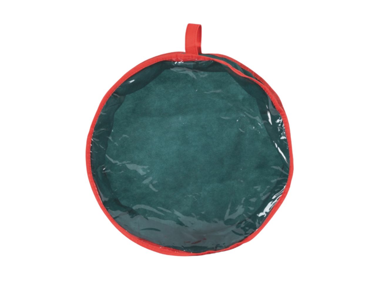 Box portadecori 15x45cm rossa e verde con manico