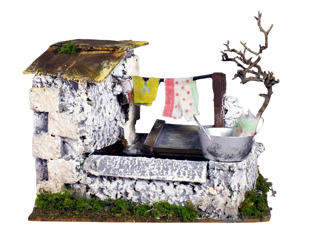 Ambientazione fontana lavatoio con pompa 20x14x17cm