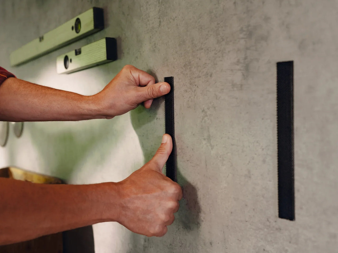 Tesa velcro adesivo ultra power lock strips 0,20mm 25,00 nero