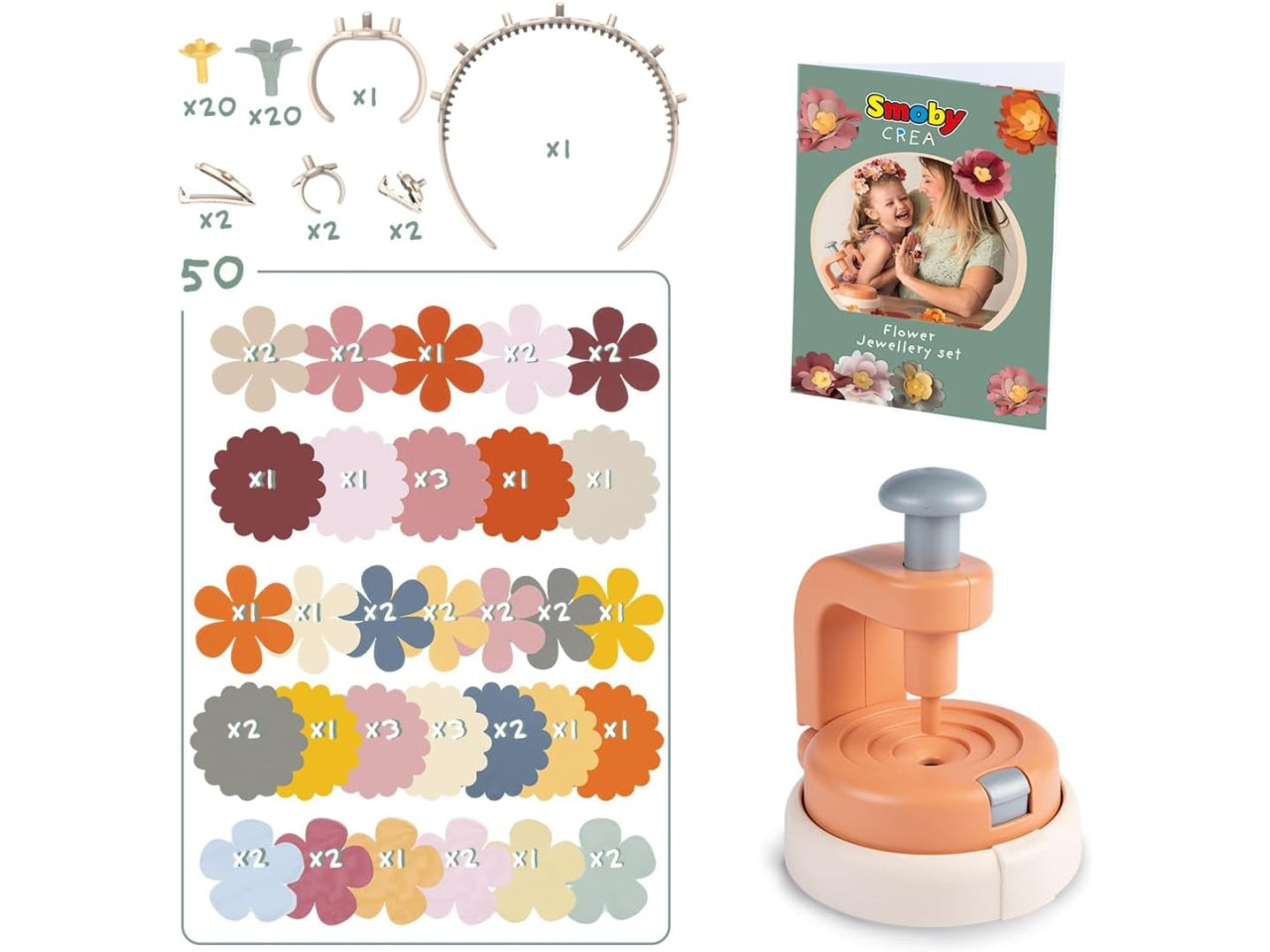 Smoby crea set gioielli floreali