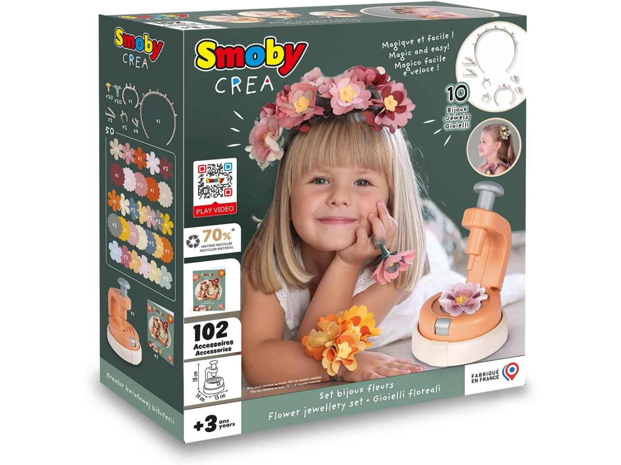 Smoby crea set gioielli floreali