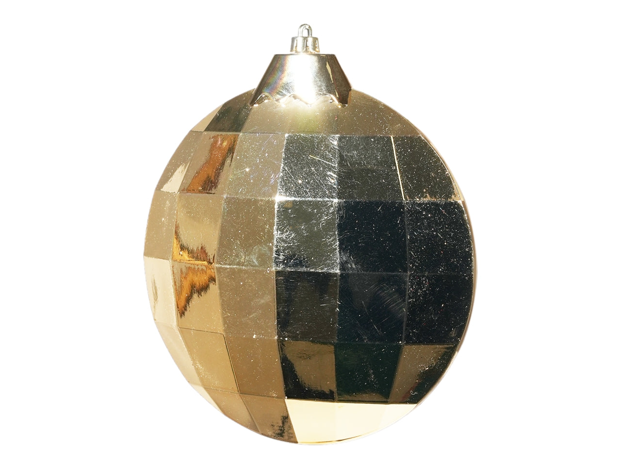 Palla piatta in plastica 19,5x6,5x22cm disco oro