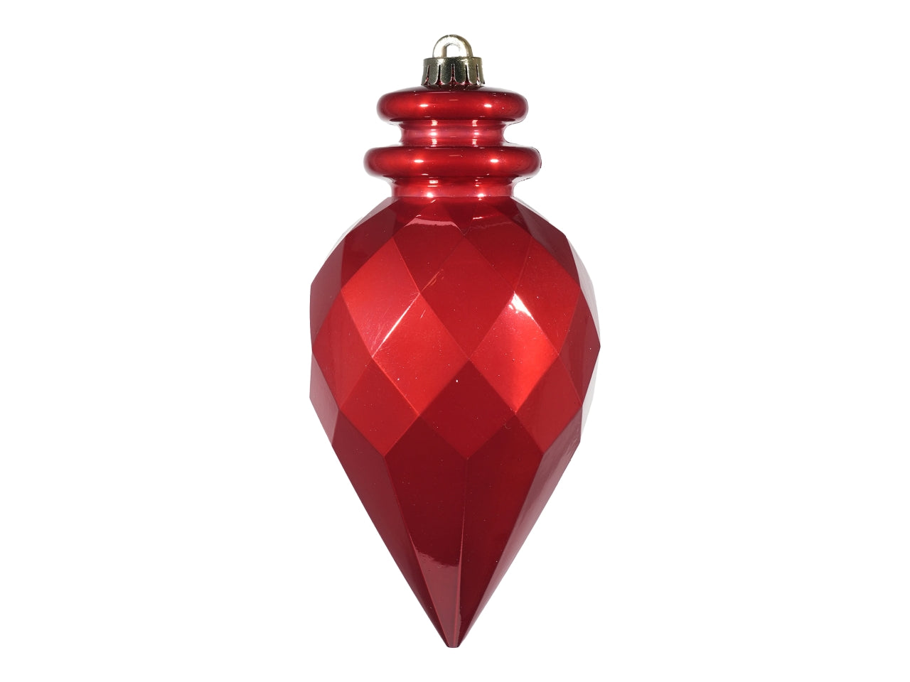 Appendino pigna 11,5cm in plastica rosso