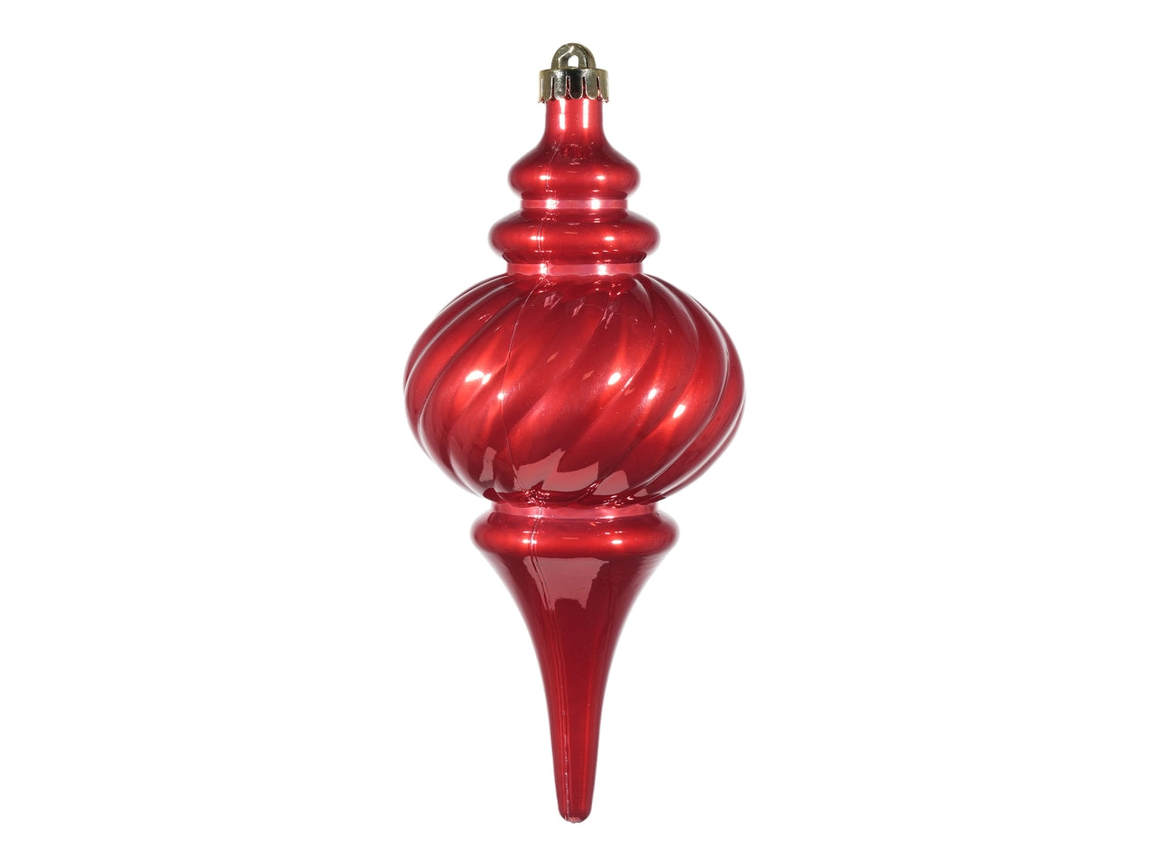 Appendino goccia 11,5cm in plastica rossa