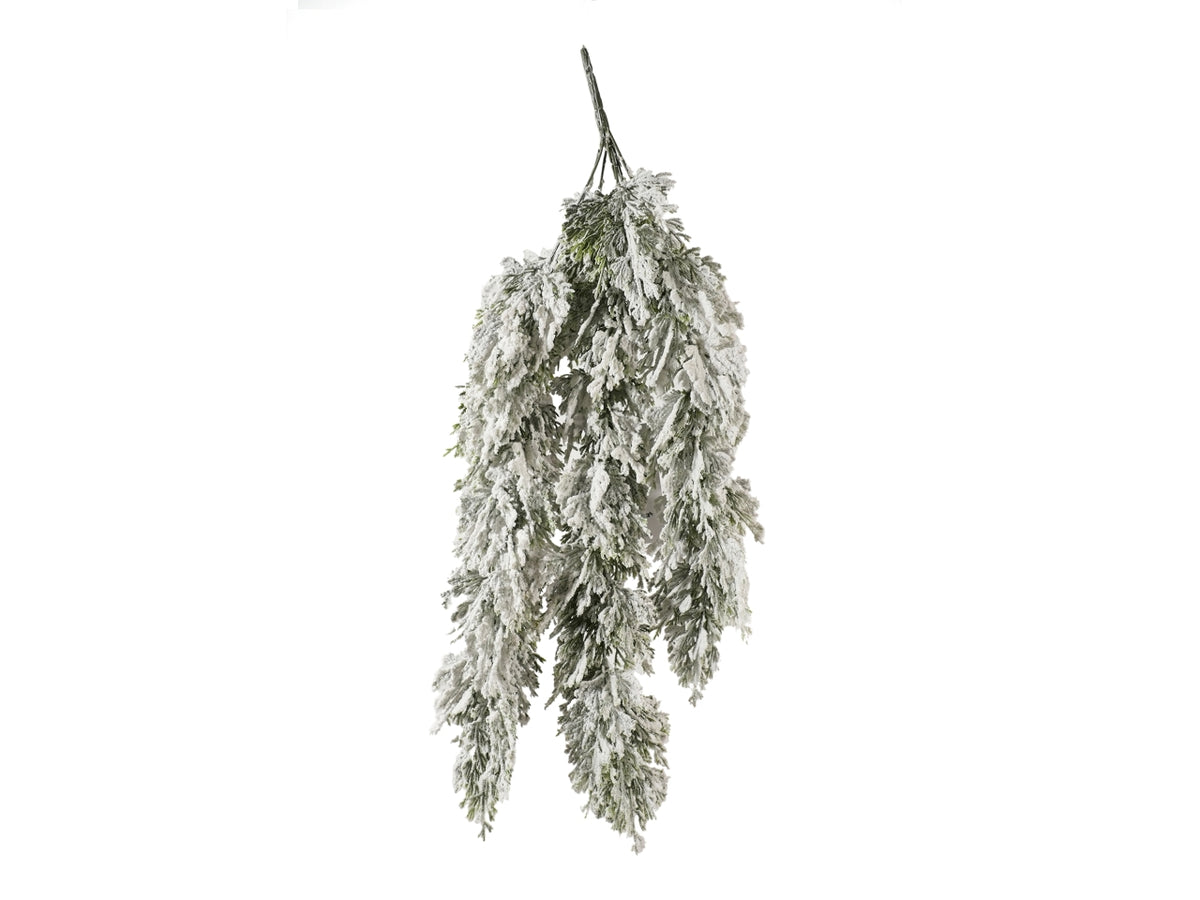 Ramo cedro cascante innevato 67cm