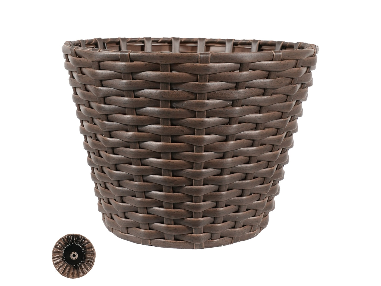 Base per albero cesto polyrattan 38xh.28cm marrone