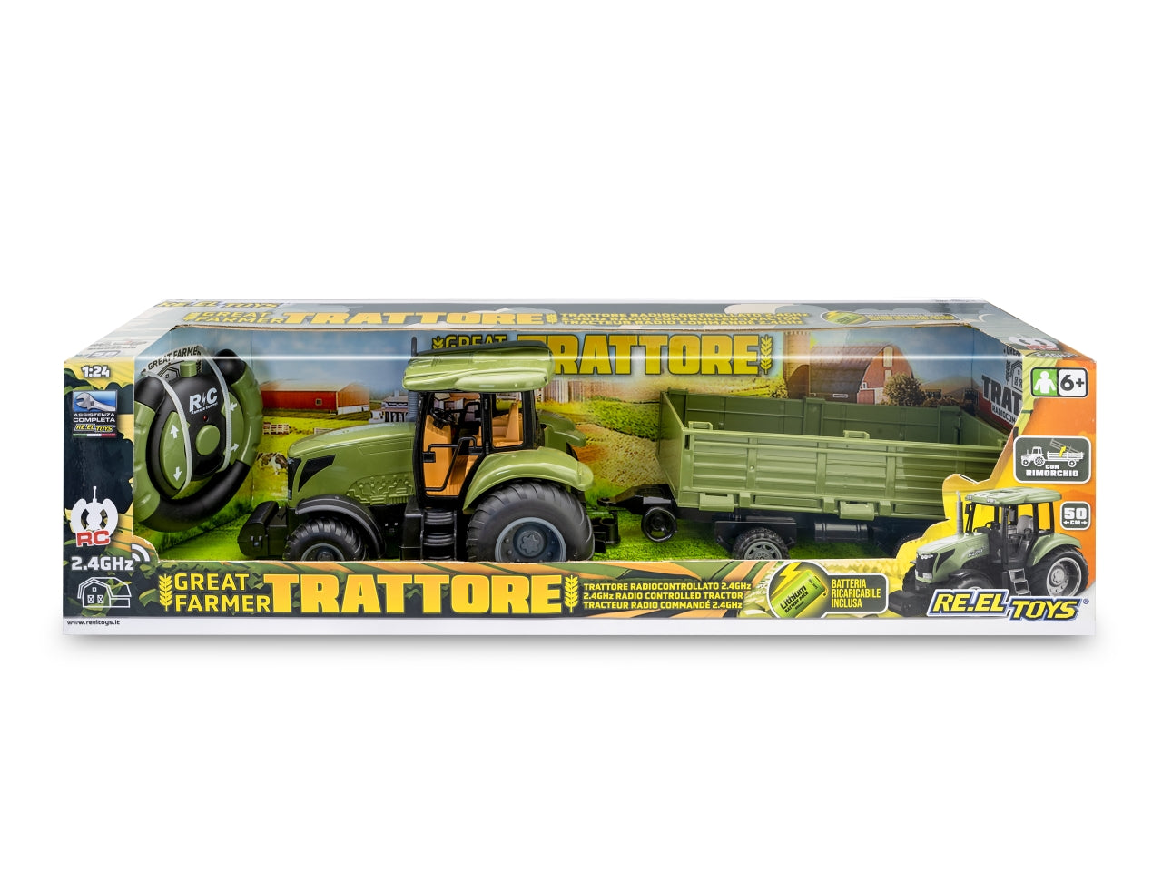 Trattore radiocomandato con rimorchio 2.4ghz