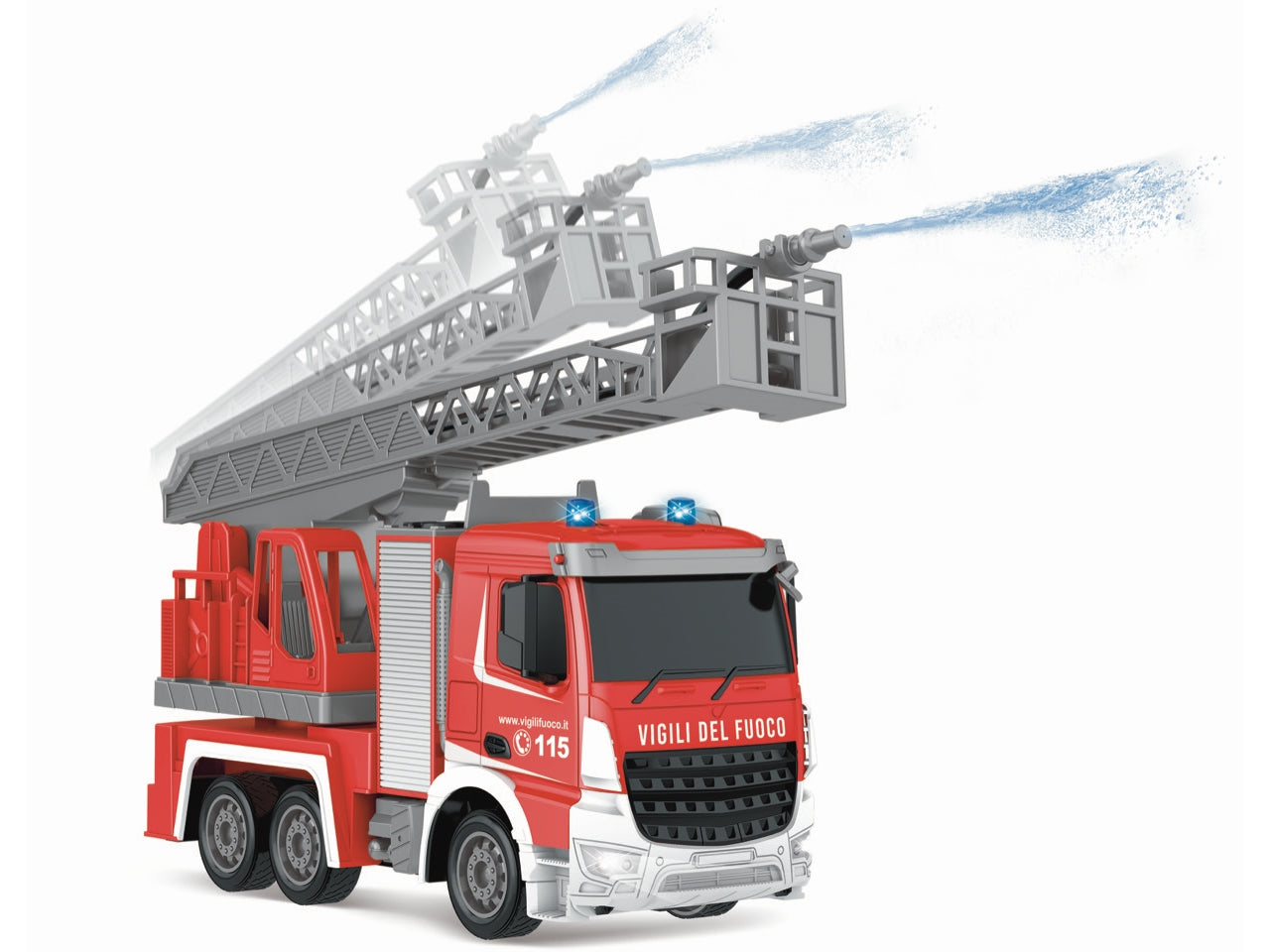 Camion vigili fuoco radiocomandato luci bp