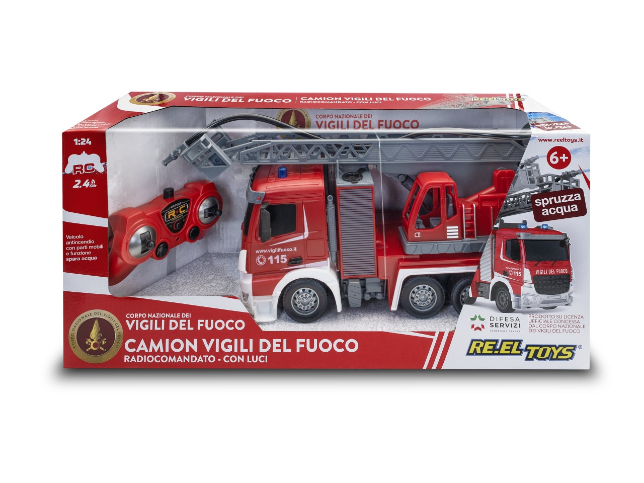 Camion vigili fuoco radiocomandato luci bp