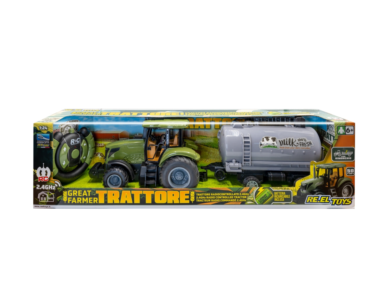 Trattore radiocomandato con cisterna 2.4ghz