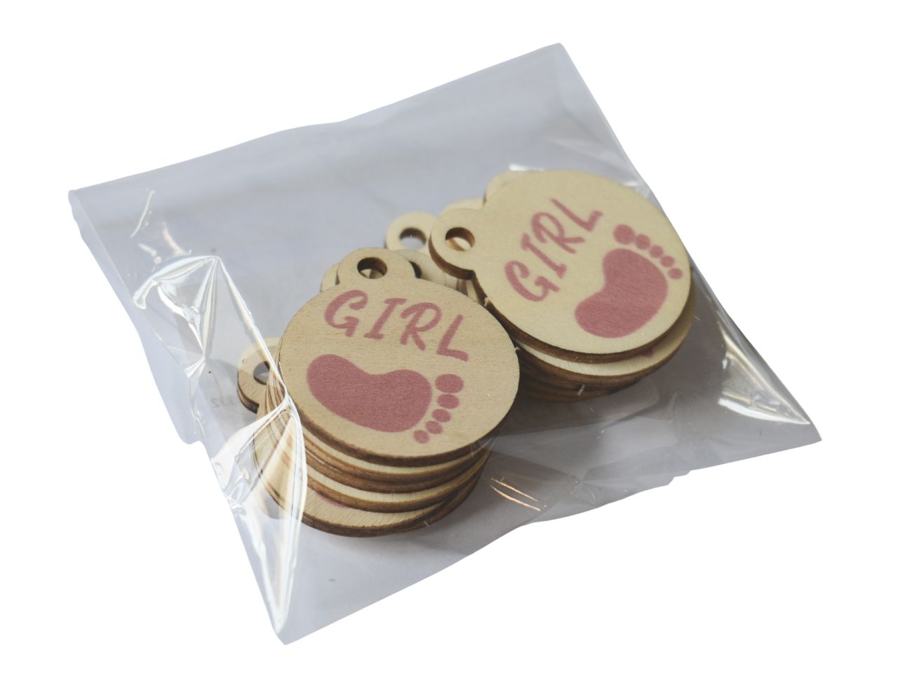 Tag legno 3mm ST SS-107 la confezione contiene 12 pezzi