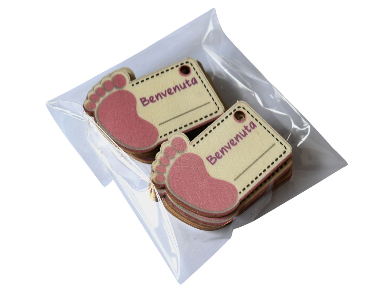 Tag legno 3mm ST SS-109 la confezione contiene 12 pezzi