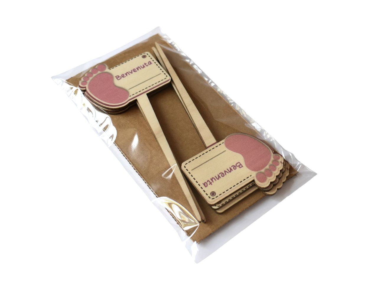 Pic nascita legno 3mm ST 103 la confezione contiene 6 pezzi