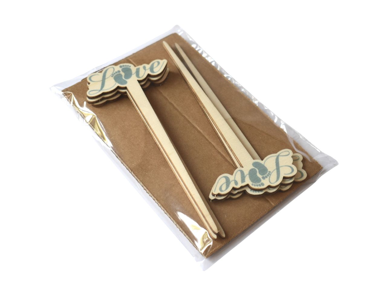 Pic nascita legno 3mm ST 102 la confezione contiene 6 pezzi