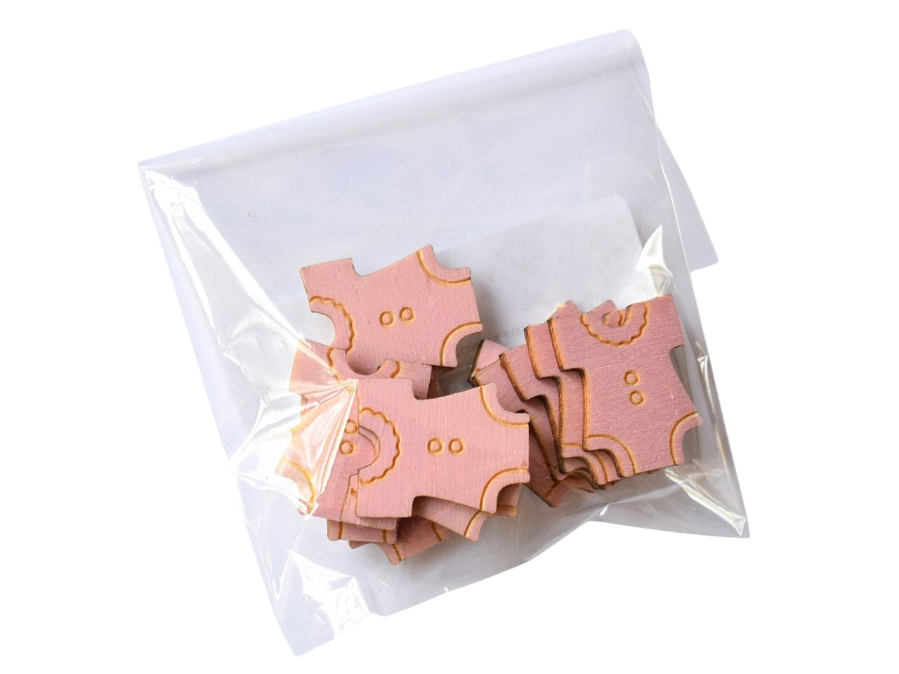 Formina legno 3mm ST body rosa la confezione contiene 12 pezzi