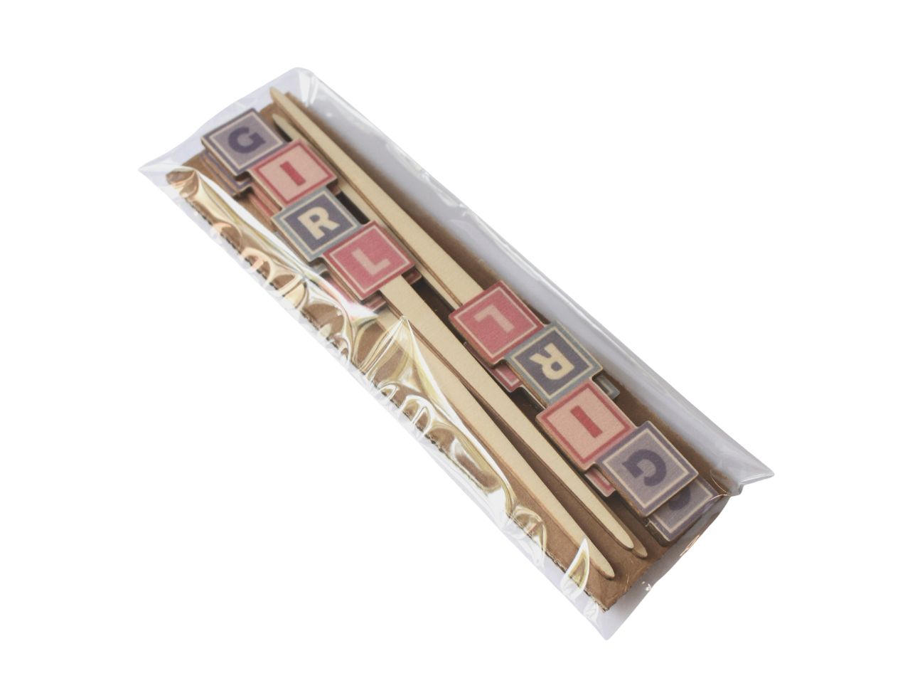 Pic festivita' 5x16cm legno 3mm ST 097 la confezione contiene 6 pezzi