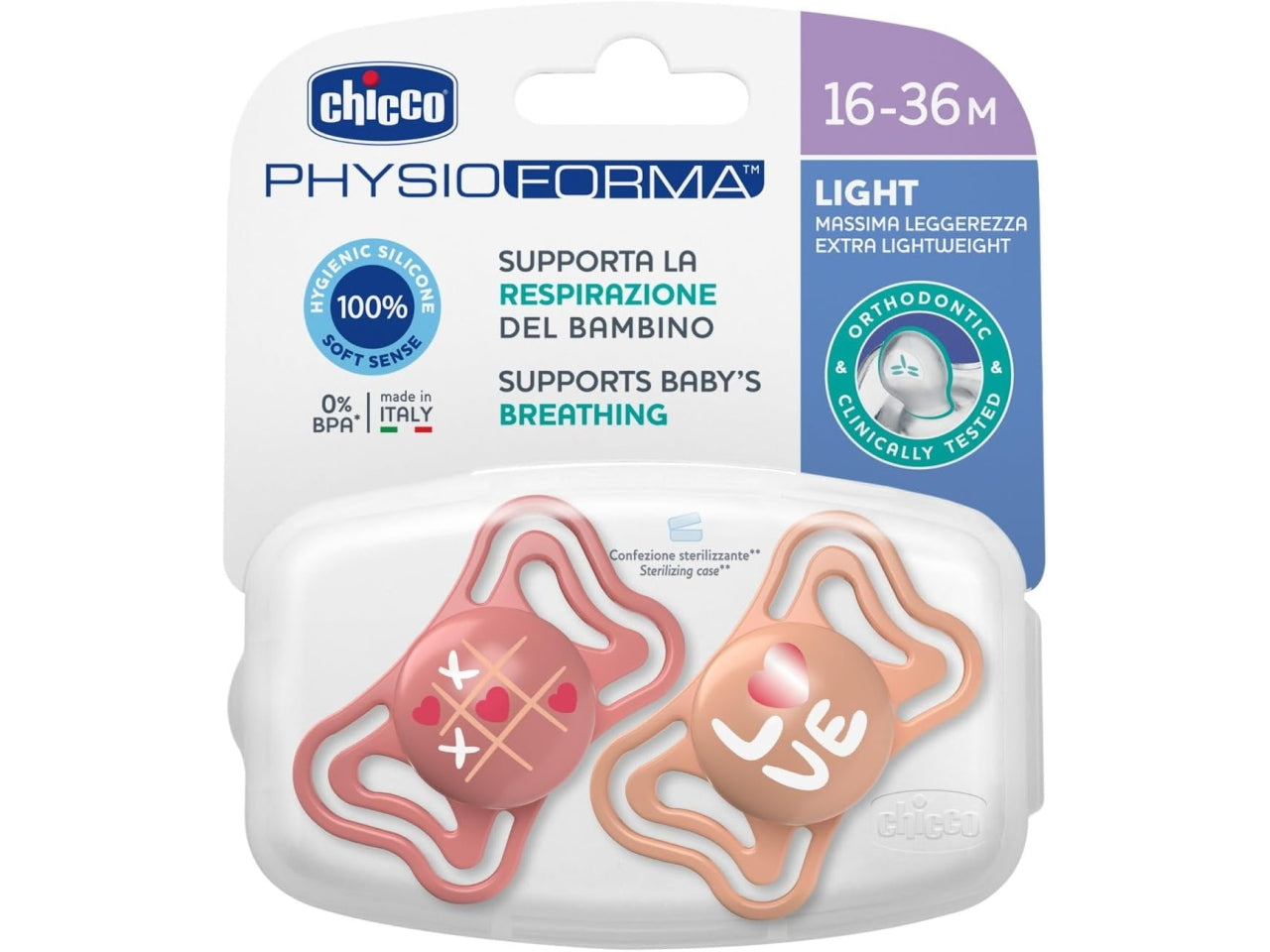 Succhiotto light rosa 16-36 mesi