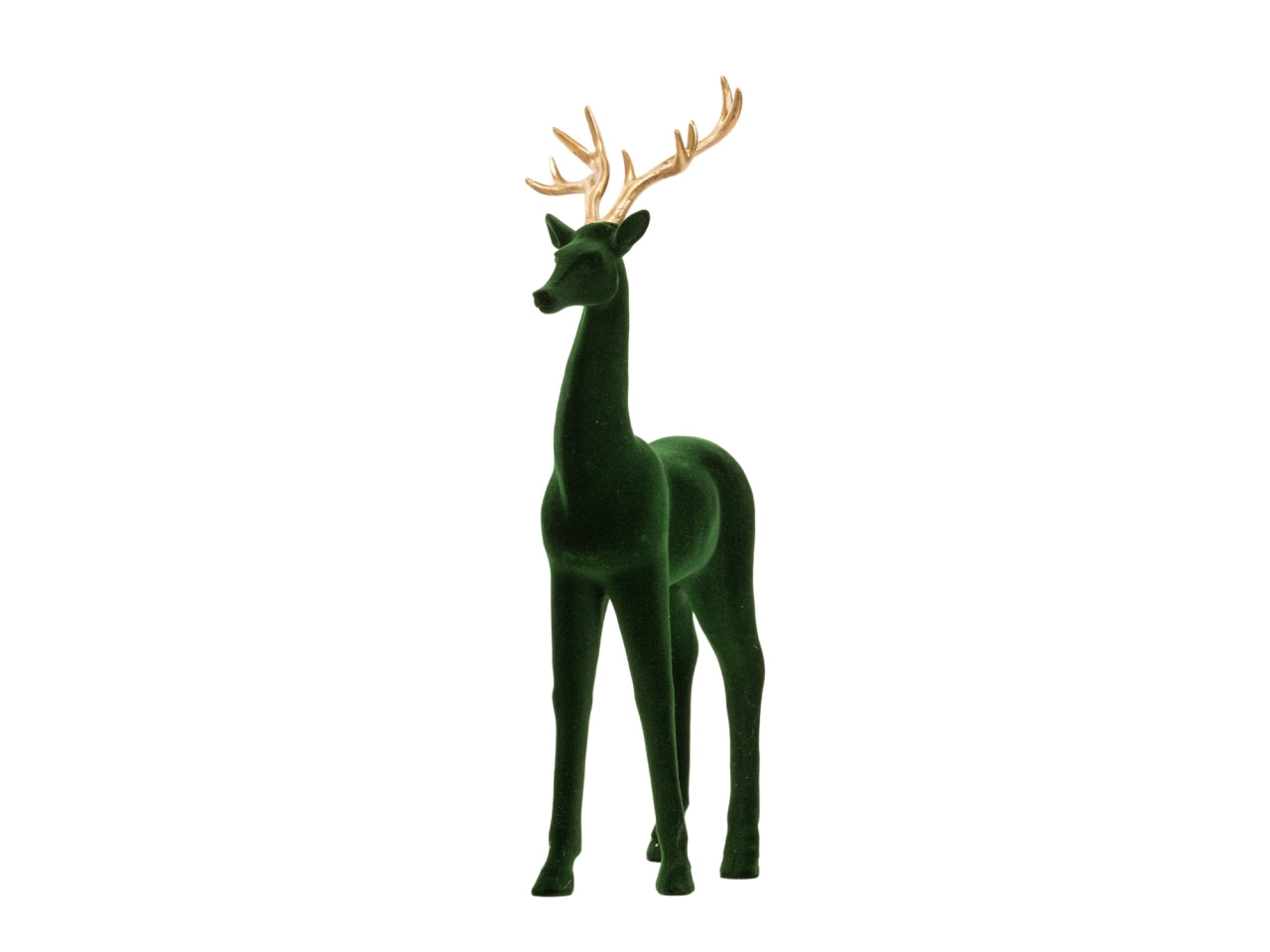 Renna in velluto verde 25x46cm