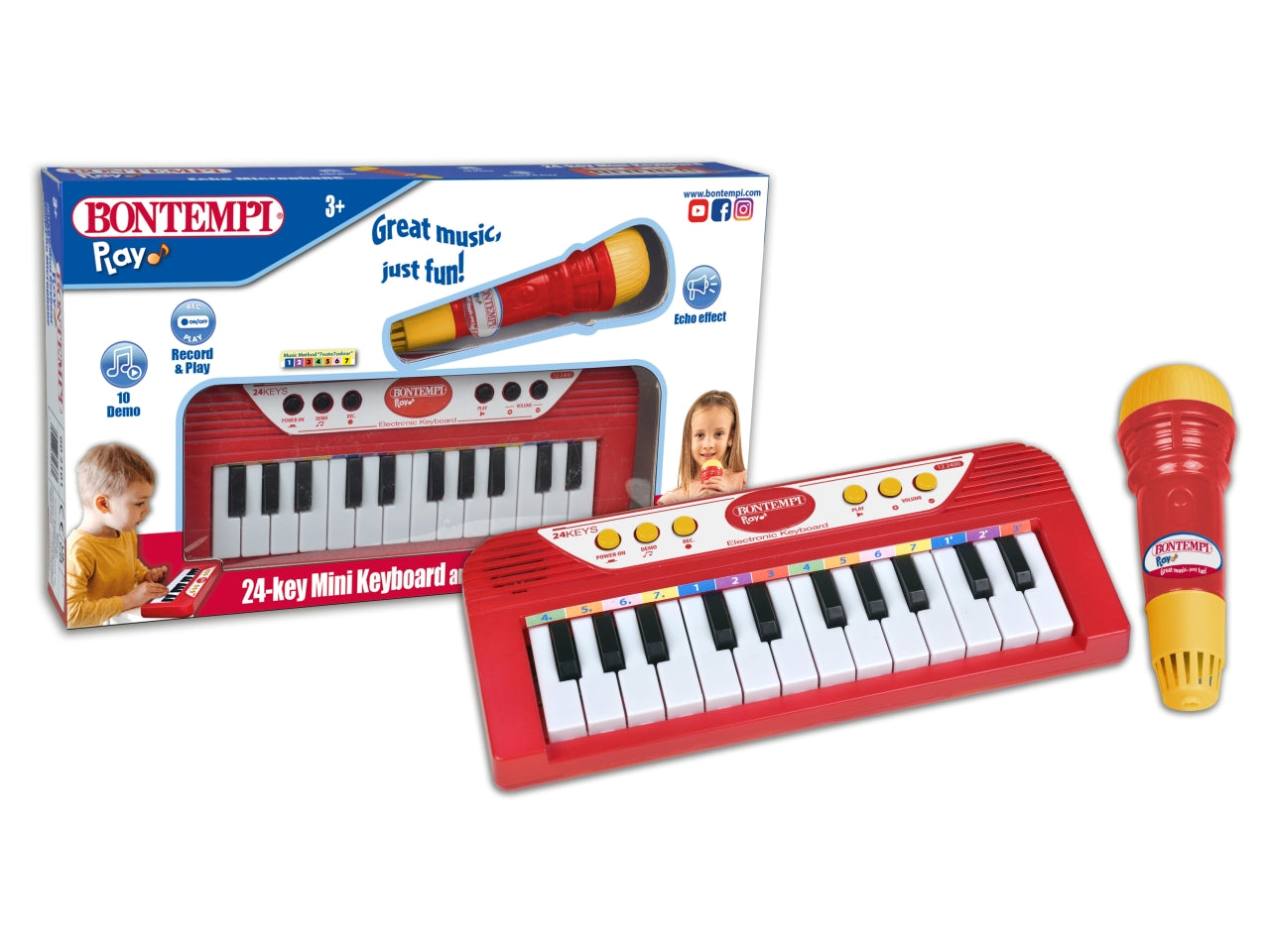 Tastiera giocattolo con microfono