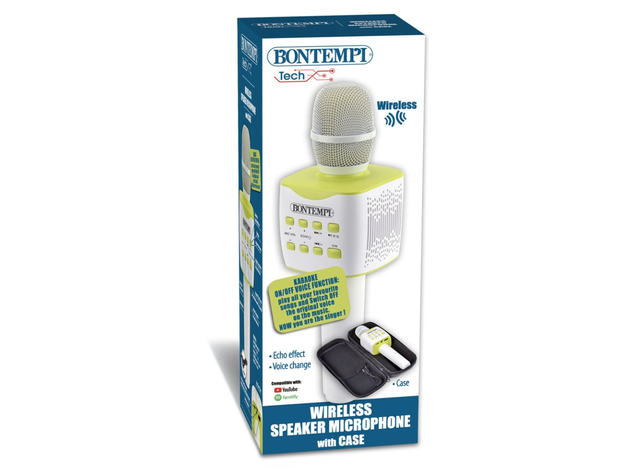 Microfono wireless con custodia