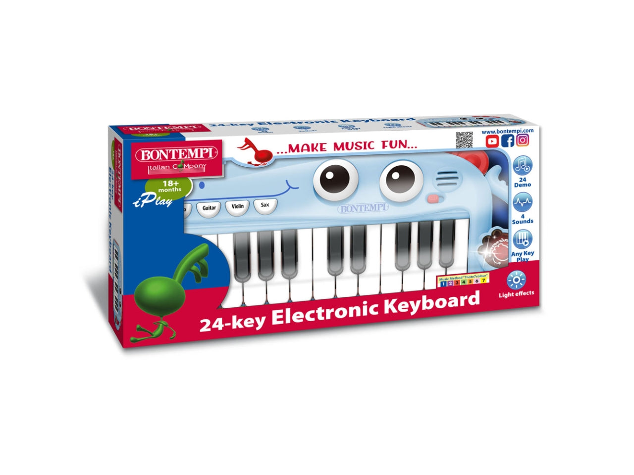 Tastiera 24 tasti Azzurra