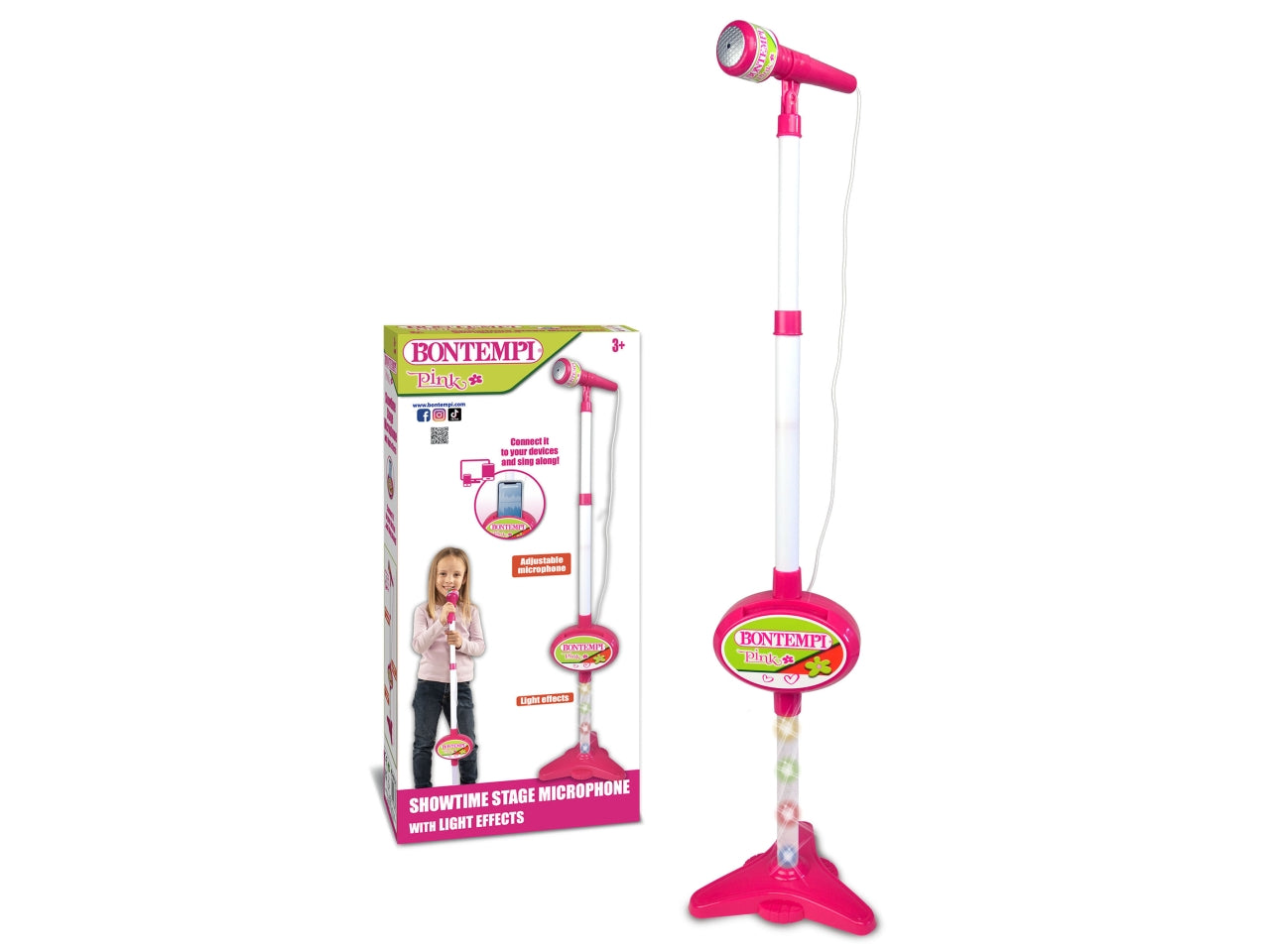 Microfono da palcoscenico con effetto luci