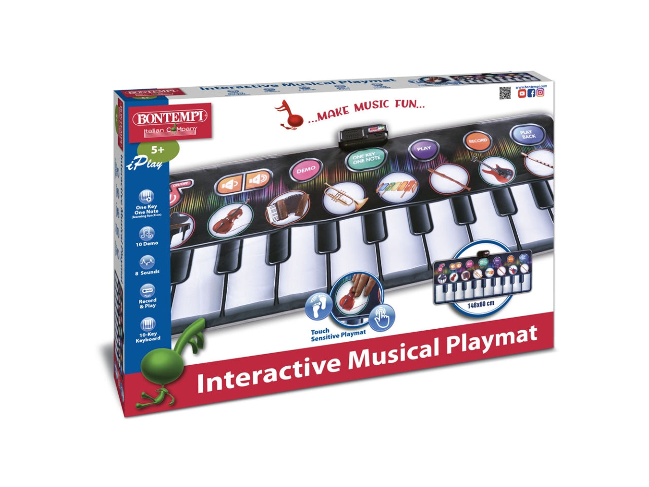 Tappeto elettronico musicale 148 x 60 cm