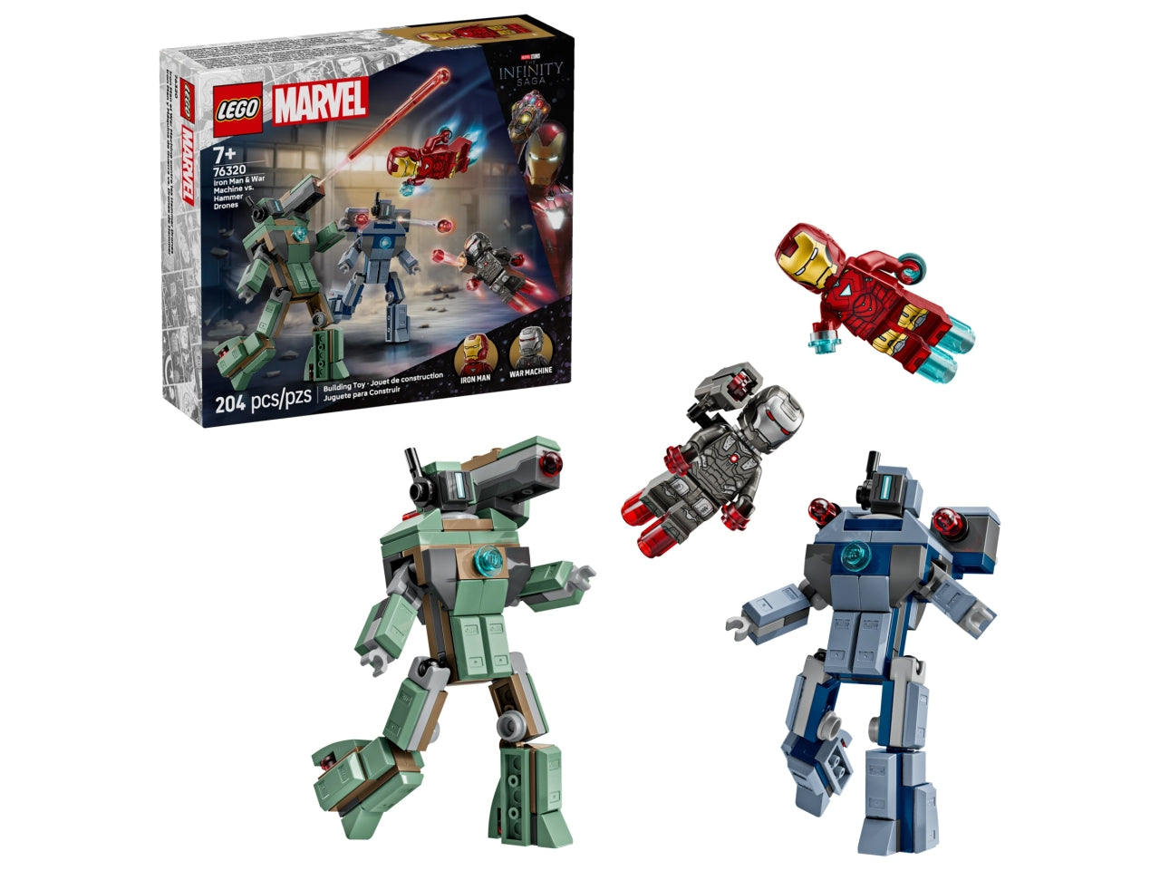 LEGO Iron Man e War Machine contro i droni di Hammer