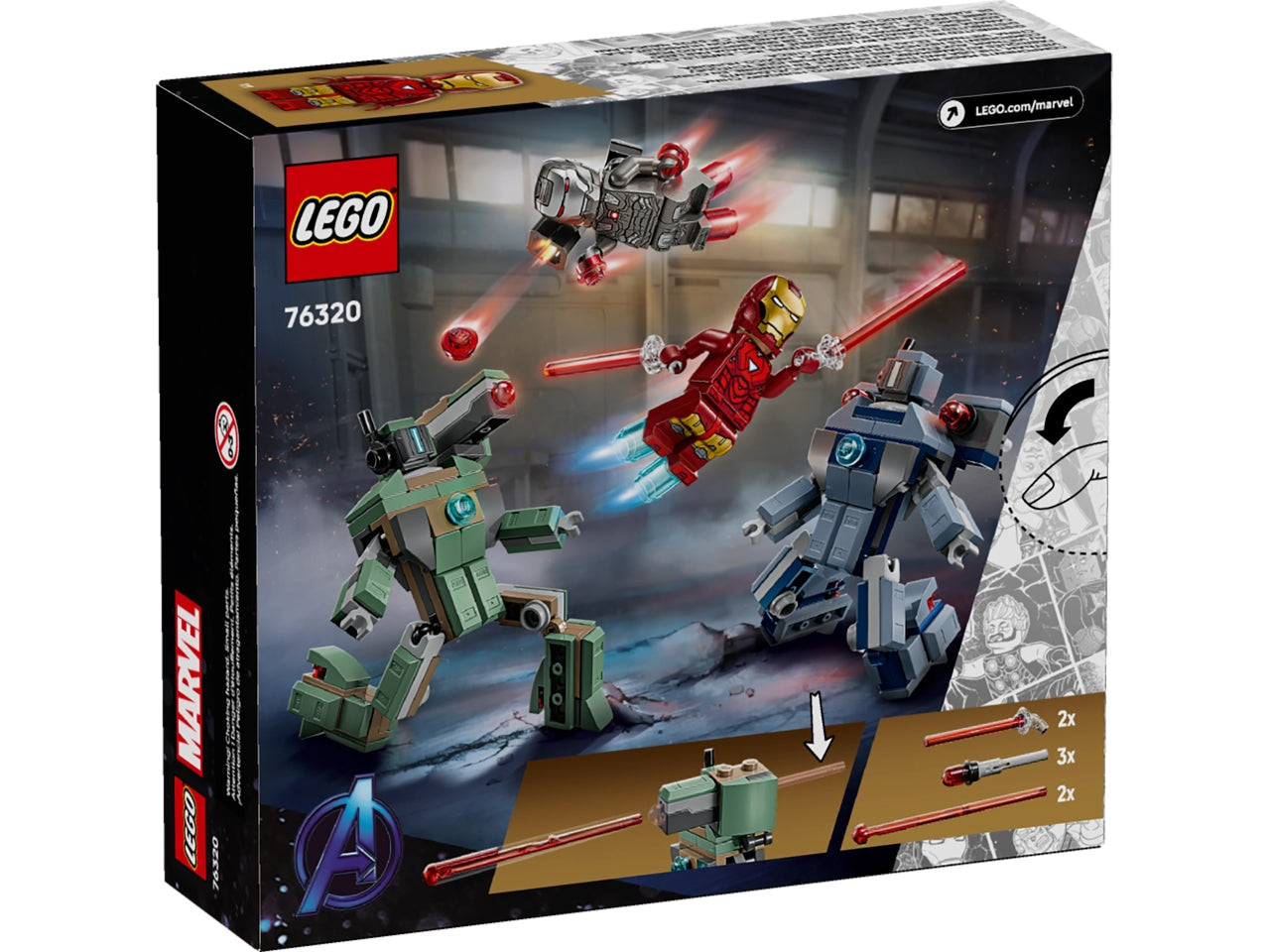 LEGO Iron Man e War Machine contro i droni di Hammer