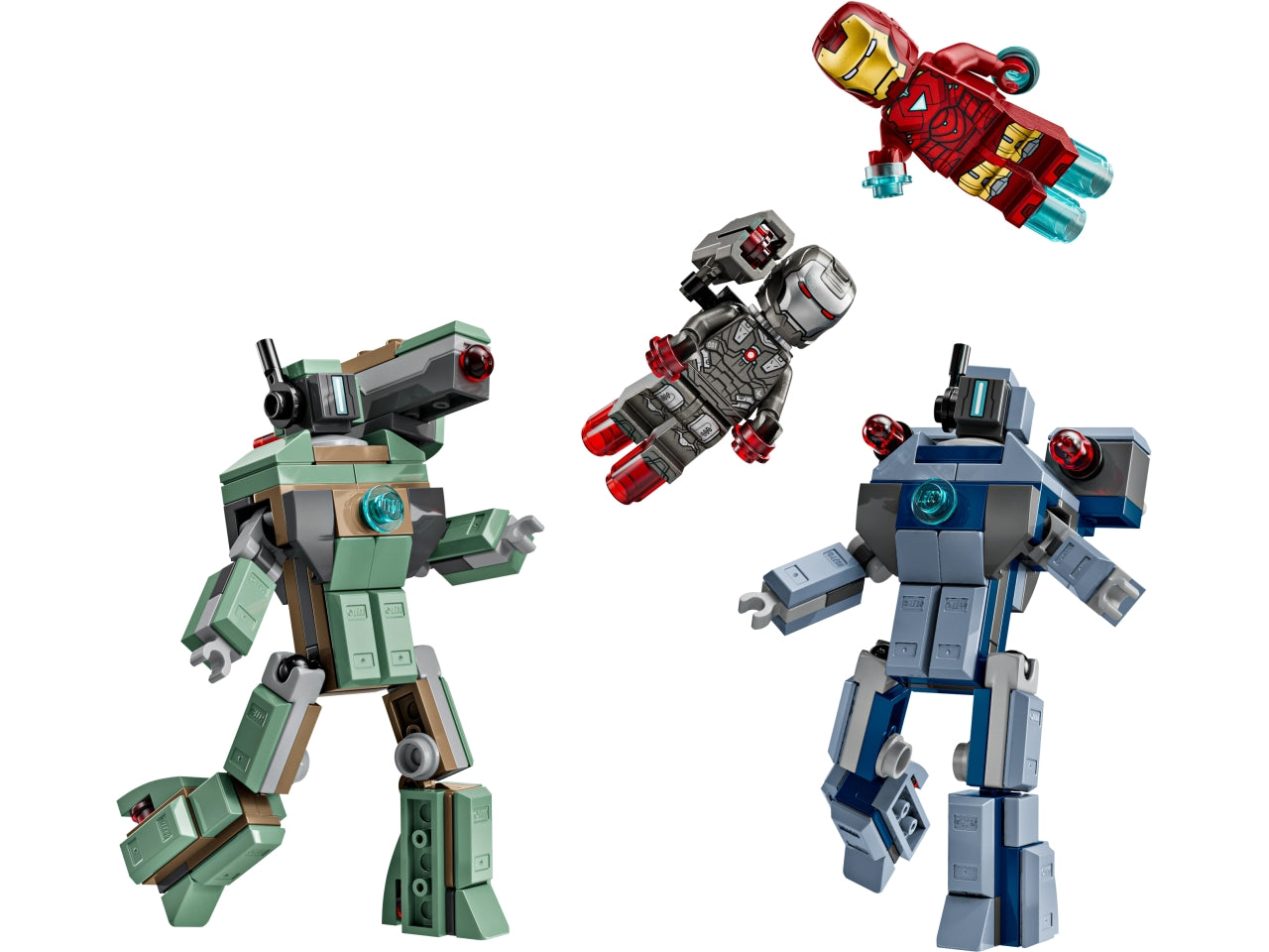 LEGO Iron Man e War Machine contro i droni di Hammer