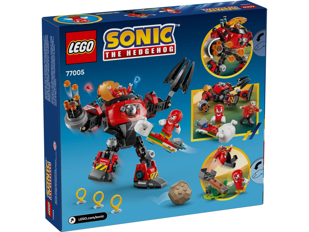 LEGO Knuckles vs. il Mech Egg Crusher del Dr. Eggman