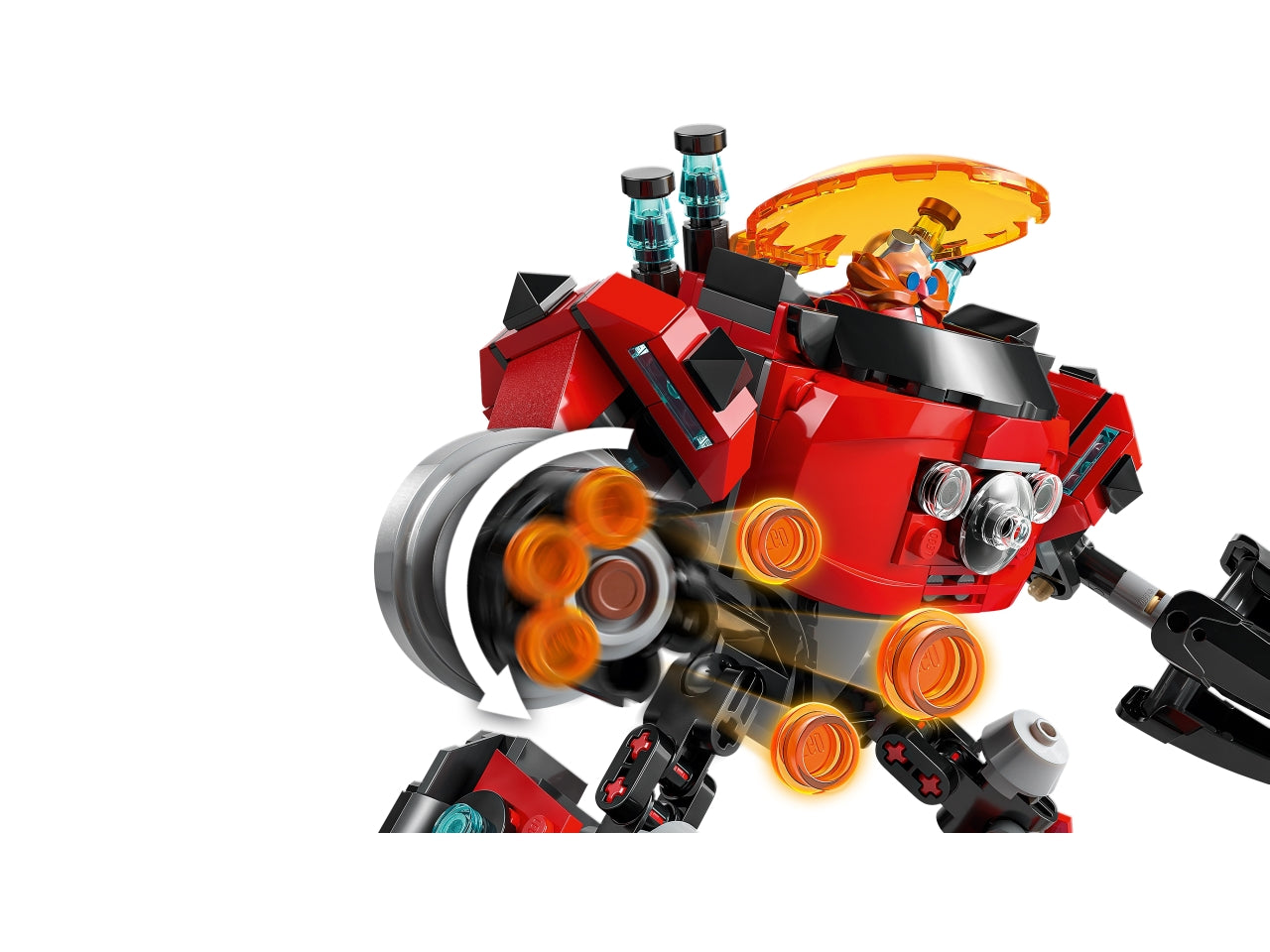 LEGO Knuckles vs. il Mech Egg Crusher del Dr. Eggman