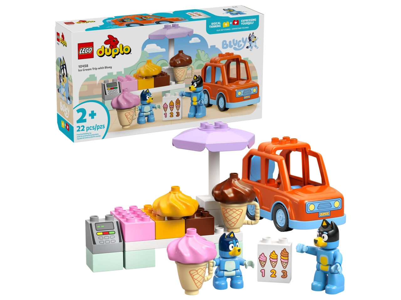 LEGO Visita alla gelateria di Bluey