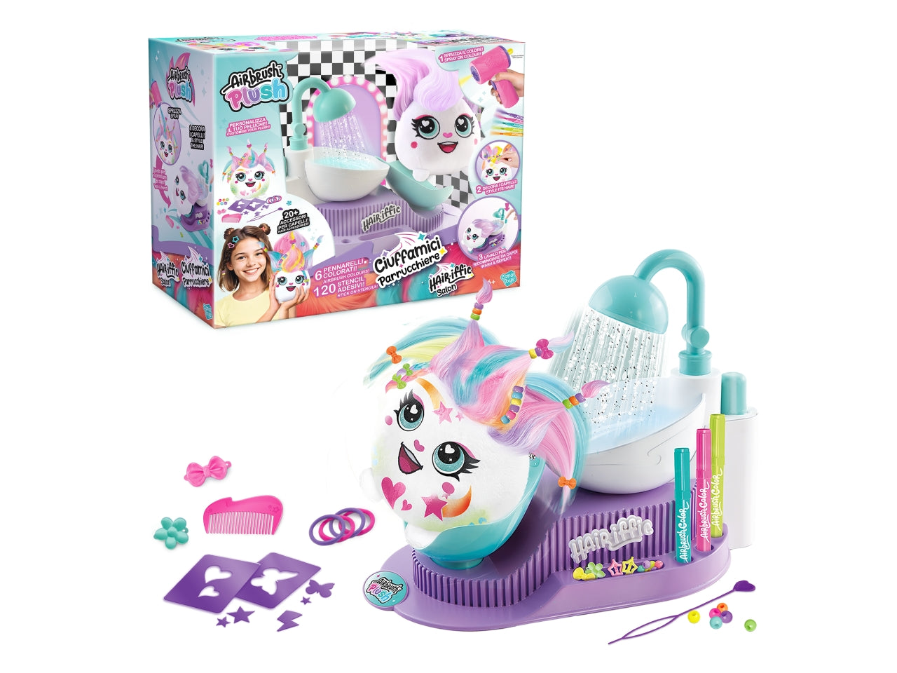 Airbrush plush hair spa 36x30x16cm