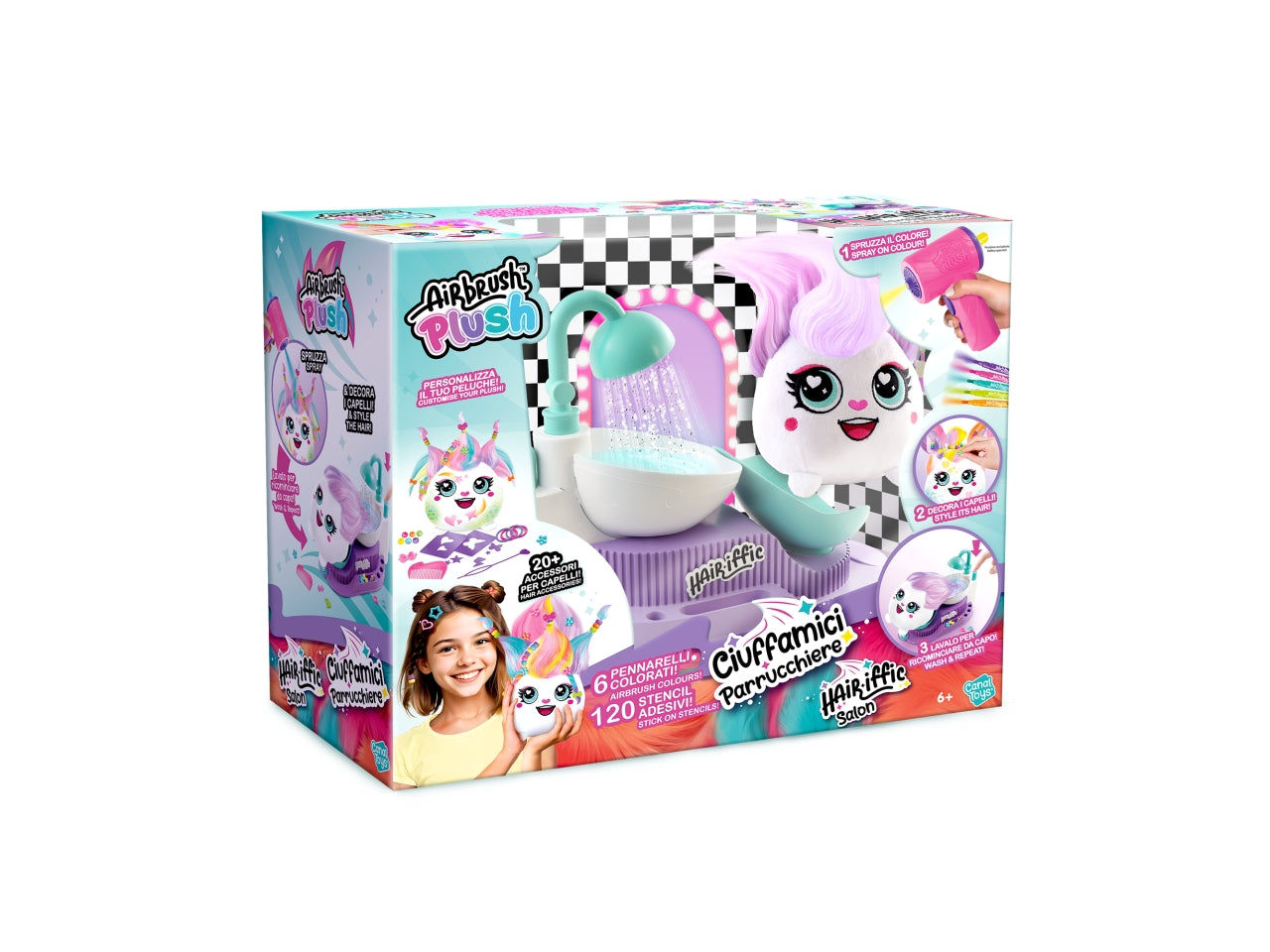 Airbrush plush hair spa 36x30x16cm