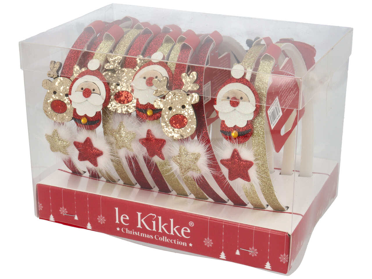 Cerchietto glitter santa