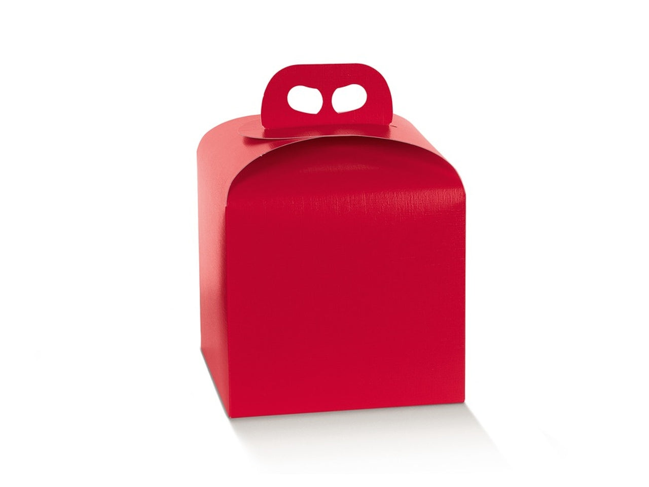 Fibra rosso portapanettone 20x20x18cm