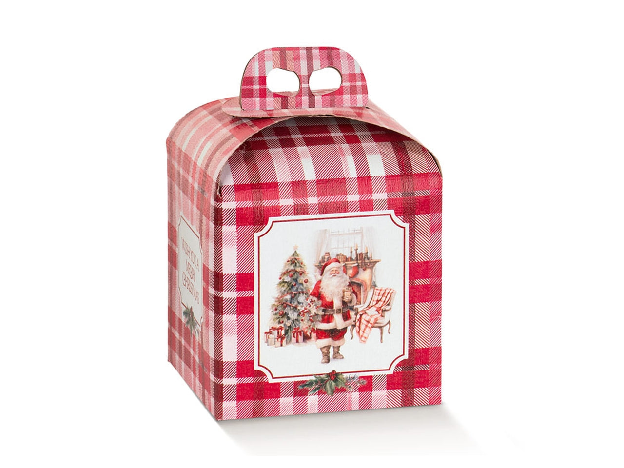 Santa's home portapanettone 20x20x18cm