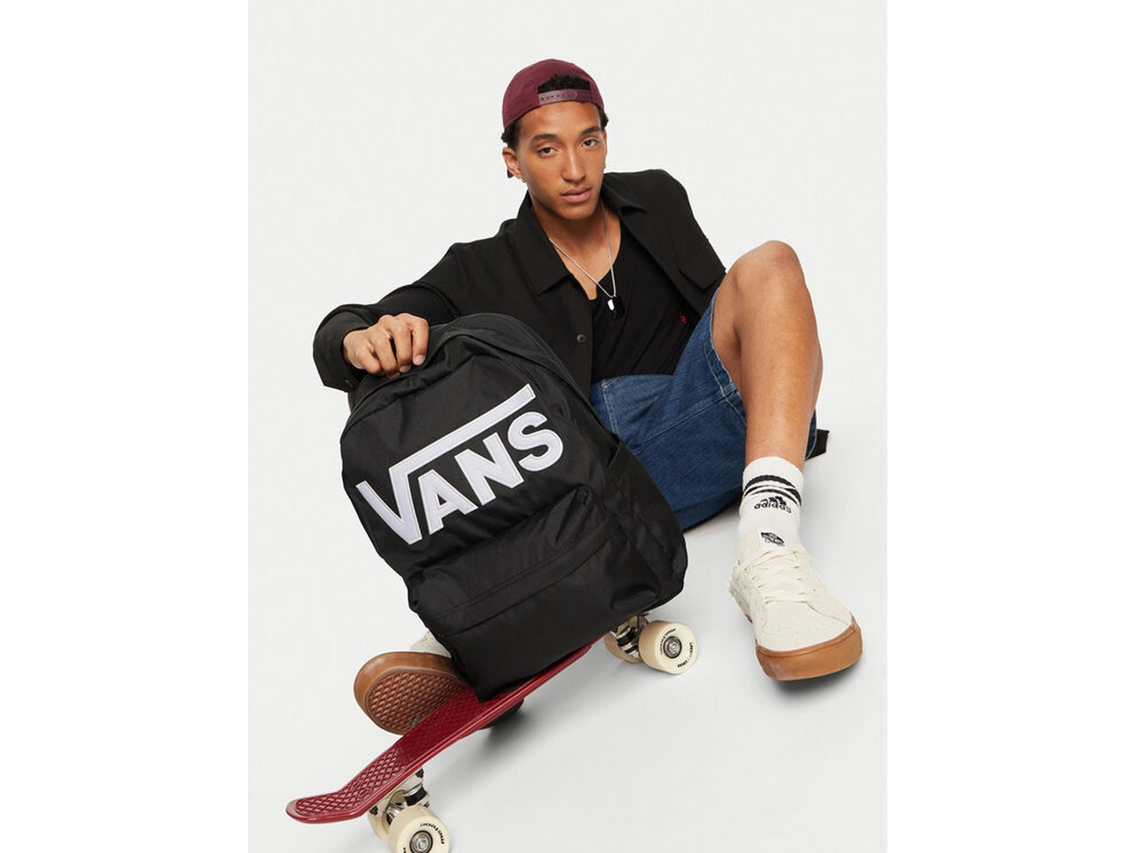 Vans zaino Old Skool drop V di colore nero