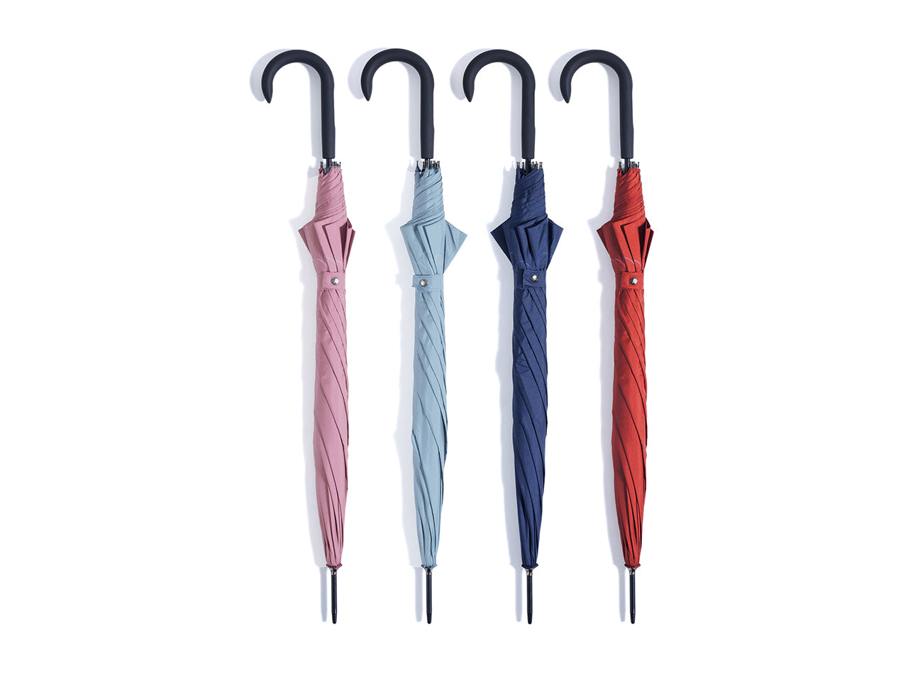 Ombrello Pongee auto anti vento tinta unita