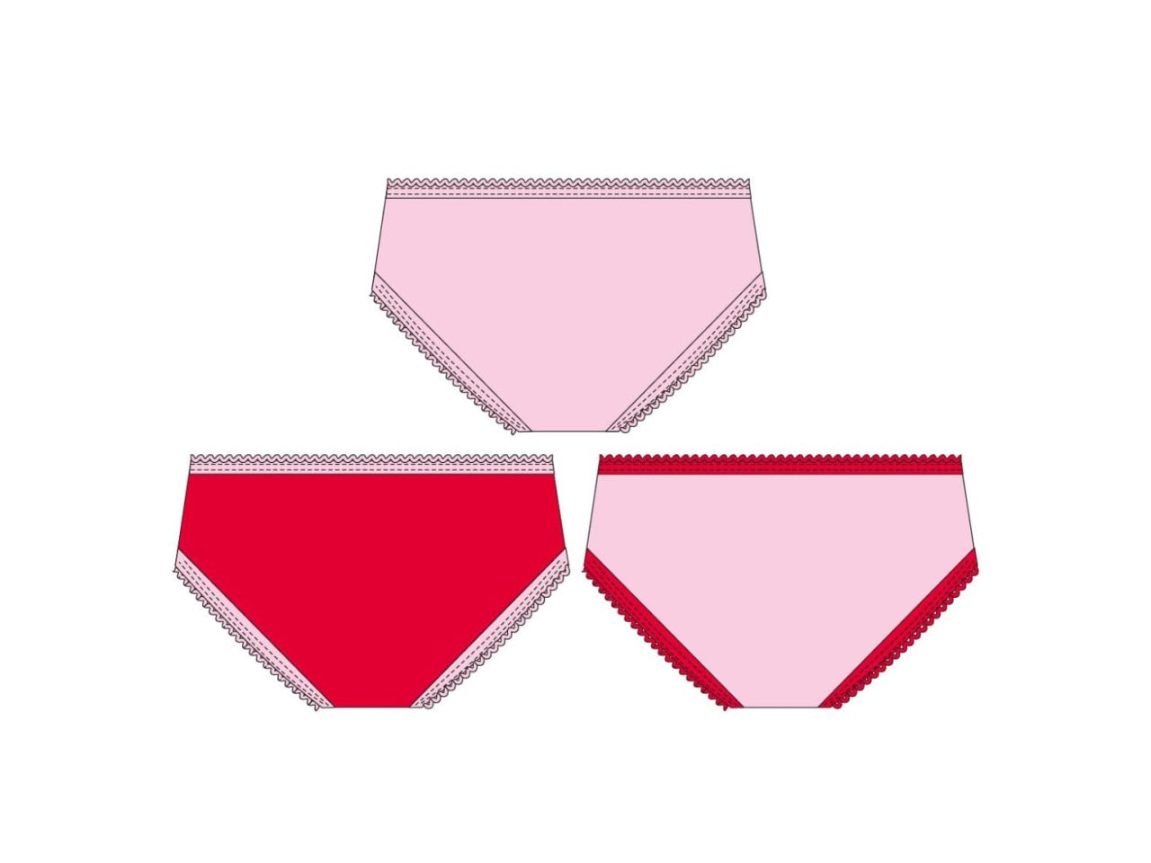 Hello kitty mutandine single jersey 3 pezzi