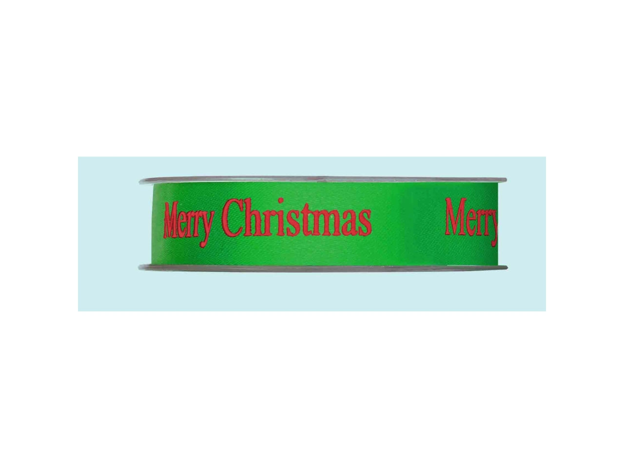 Nastro merry christmas 2,5cmx45mt verde scuro