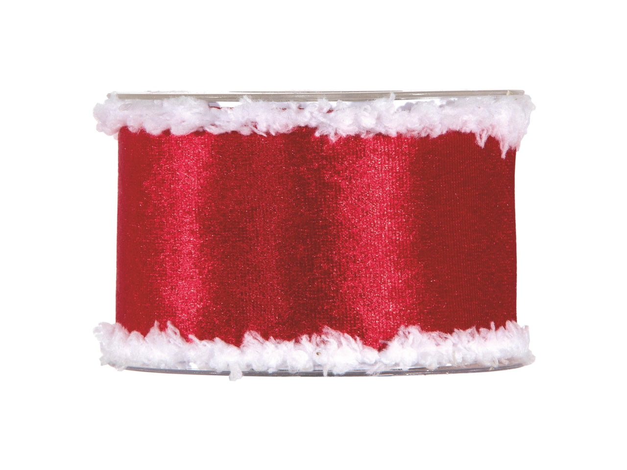 Nastro bordi pelliccia 6,3cmx10mt rosso