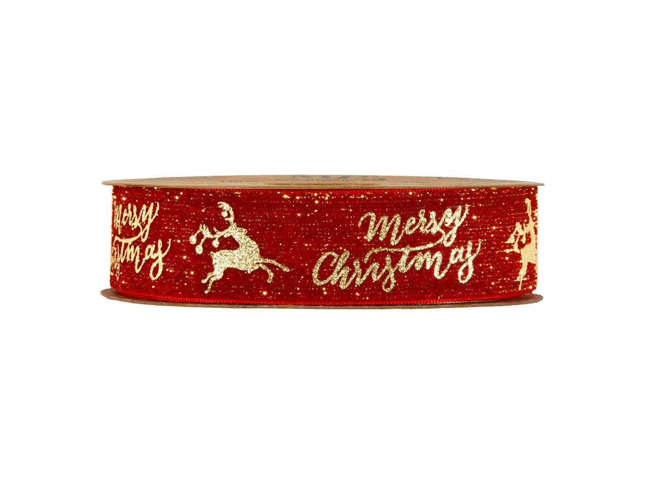 Nastro buon natale mm25x10mt