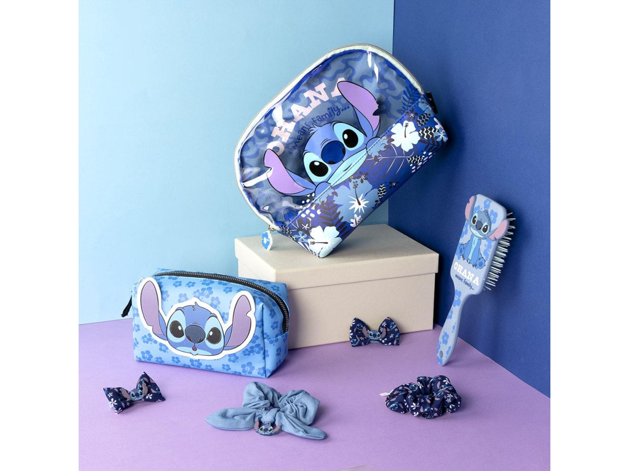 Stitch borsa da toilette da viaggio inverno