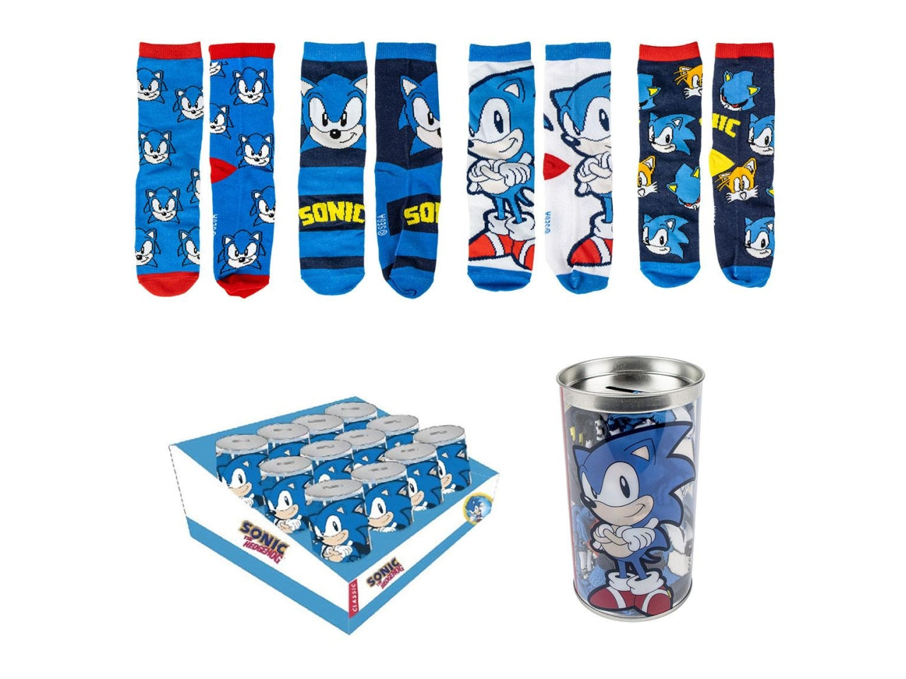 Sonic confezione da 4 pezzi di calzini winter