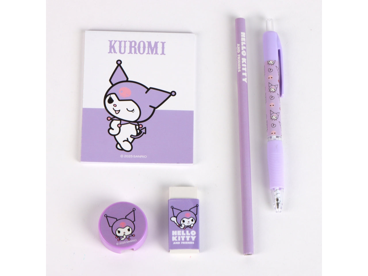 Hello kitty astuccio in peluche con accessori