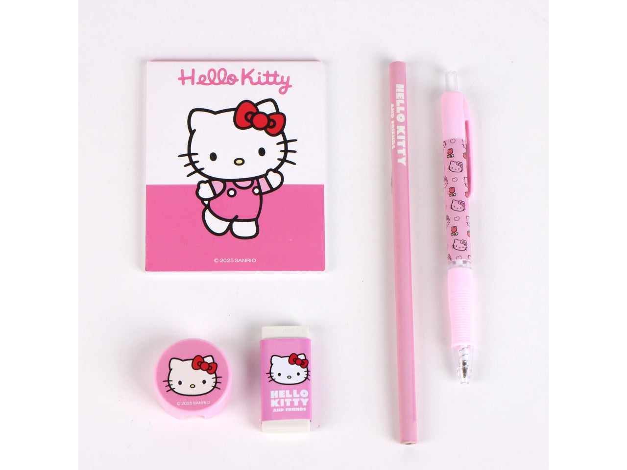 Hello kitty astuccio in peluche con accessori